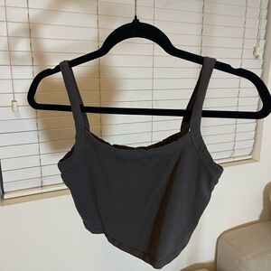 H&M Charcoal Crop Top